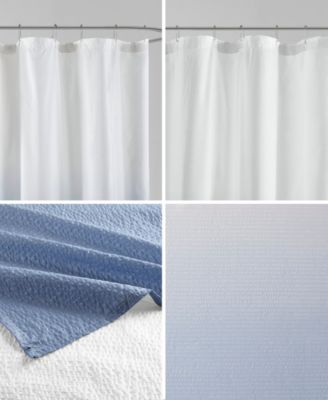 Ara Ombre Printed Seersucker Shower Curtain, 72" x 72"