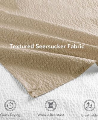 Ara Ombre Printed Seersucker Shower Curtain, 72" x 72"