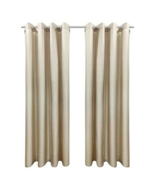 Seascapes Light Filtering Provide Privacy and Shade Grommet Outdoor Panel Pair Each 50" x 96" Linen