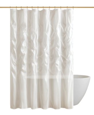 Laurel Tufted Semi-Sheer Shower Curtain, 72" x 72"