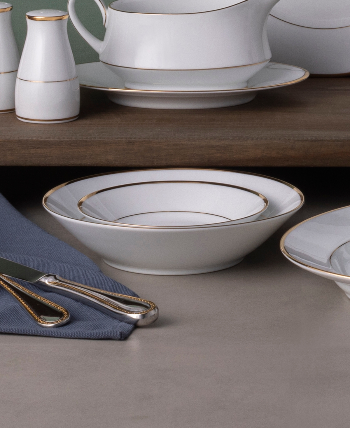 Noritake Heritage Set Of 4 Soup Bowls In White