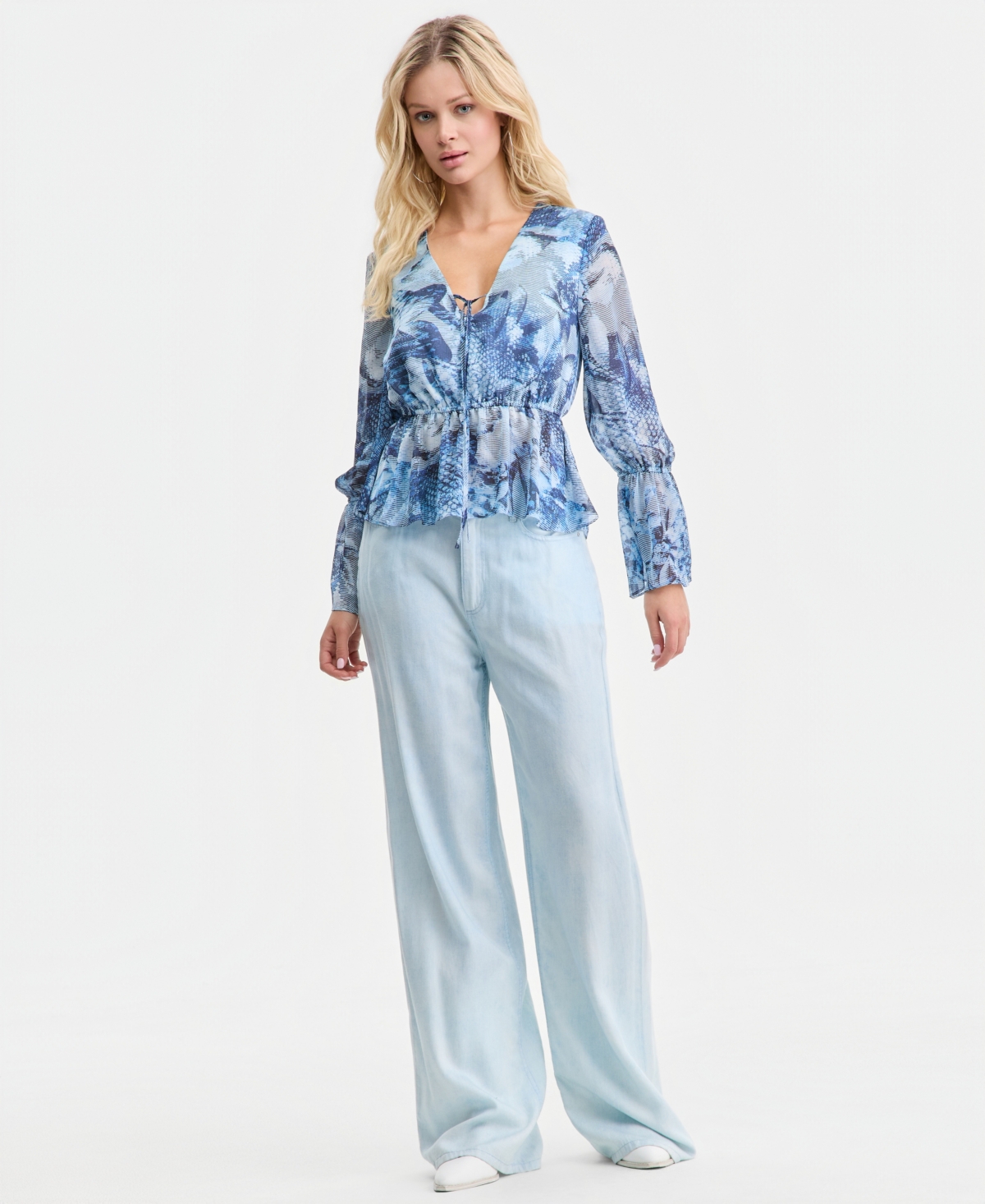 Guess Women's Lena Chiffon Top