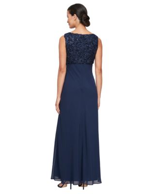 Women's Empire Waist Long Open Soutache Jacket Dress