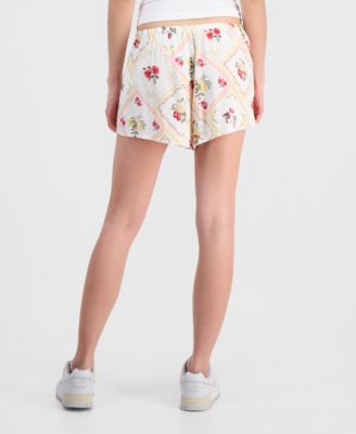 Juniors' Elastic-Waist Shorts