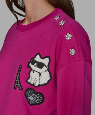 Women's Choupette Patch Long-Sleeve Sweatshirt