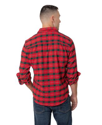 Men's Organic Long Sleeve Flannel Button Down Shirt