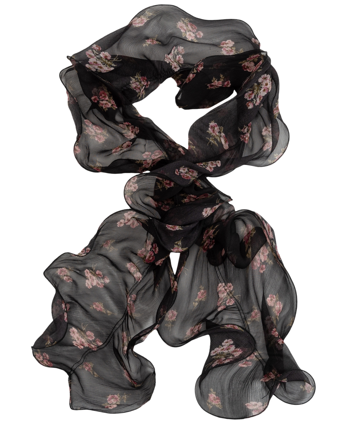 Lauren Ralph Fall Floral Boa Ruffle Scarf