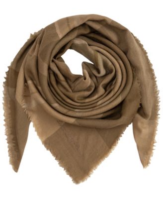 Woven Plaid Square Scarf