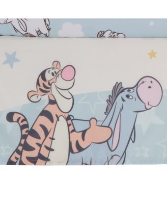 Baby Disney Starlight Pooh 3-Piece Blue Nursery Crib Bedding Set