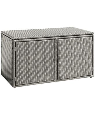 88 Gallon Garden Patio Rattan Storage Container Box