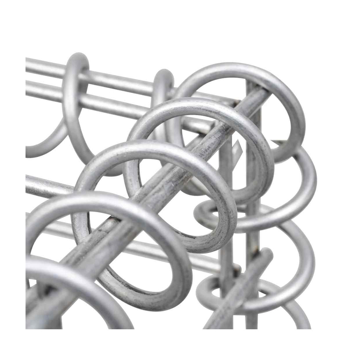 Gabion Raised Bed Galvanized Steel 141.7"x11.8"x23.6"