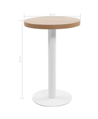 Bistro Table Light Brown 19.7" MDF