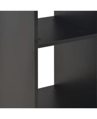 Bar Table Black Engineered wood Tall Sleek Bar Table Square