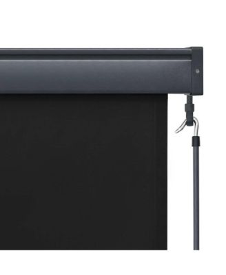Roller Shade Anthracite Polyester 63.0 x 98.4 in Retractable