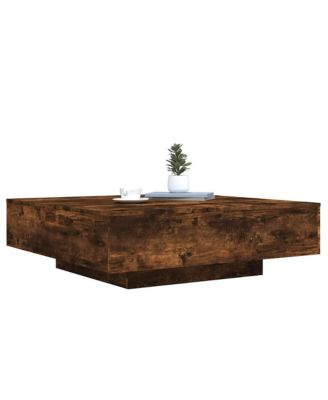 Coffee Table Smoked oak Engineered wood 39.4 x 39.4 in