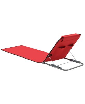 Beach Chair Set of 2 Red