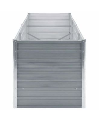 Sturdy Galvanized Steel Garden Raised Bed 94.5x31.5x30.3 in
