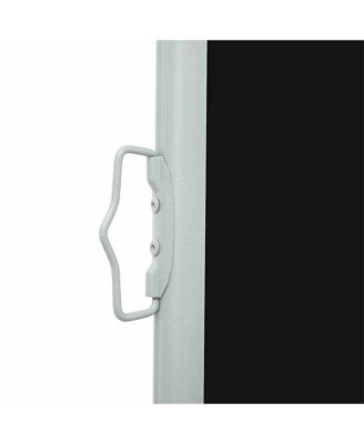 Retractable Side Awning 63"x196.9" Black