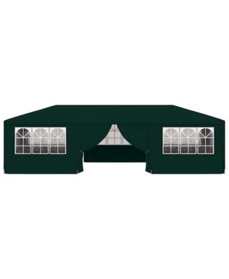 Professional Party Tent with Side Walls 13.1'x29.5' Green 0.3 oz/ft²