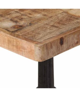 Bistro Table Natural Rough Mango Wood Medium Durable