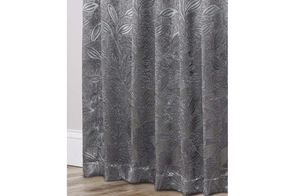 Superior Leaves Modern Bohemian Back Tab Blackout Curtain Set