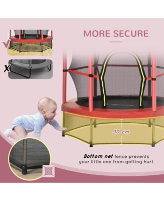 Φ5FT Kids Trampoline with Enclosure Net for Age 3 to 6 Years