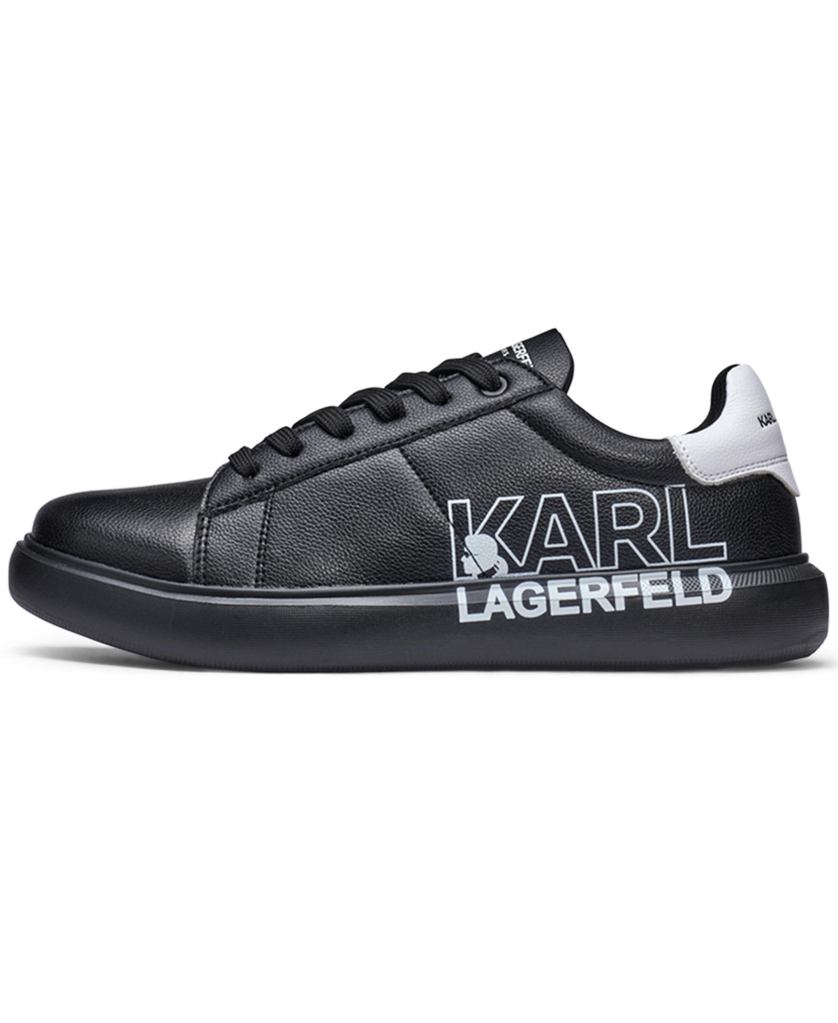 Karl Lagerfeld Paris Men's Spillover Side Logo Sneakers