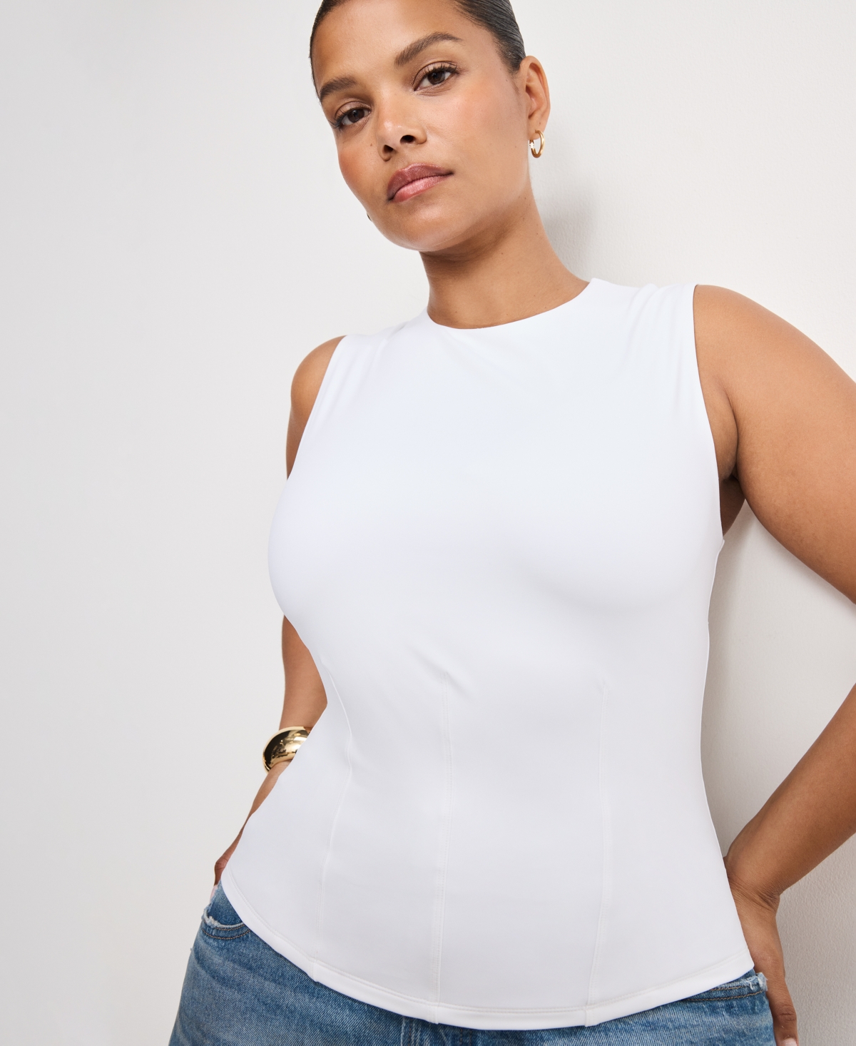 Good American Women's Corset Tank Top