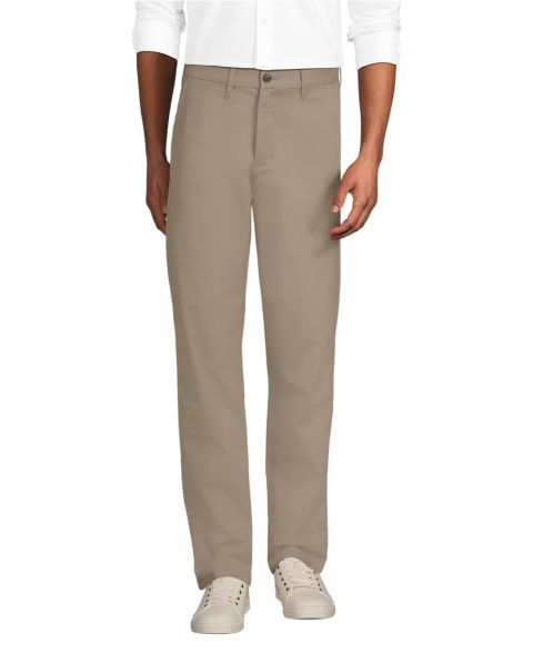 Мужские брюки Lands' End Travel Kit Easy Classic Fit Chino Pant, цвет: Хаки