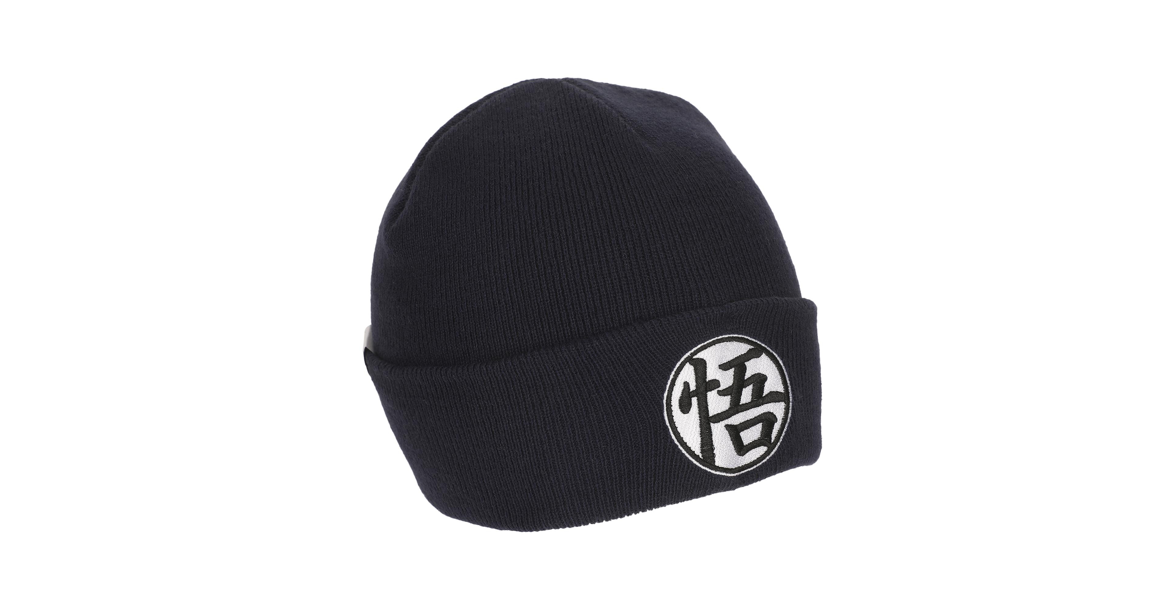 Dragon Ball Z Men's Goku Symbol Embroidery On Acrylic Knit Standard Cuff Beanie