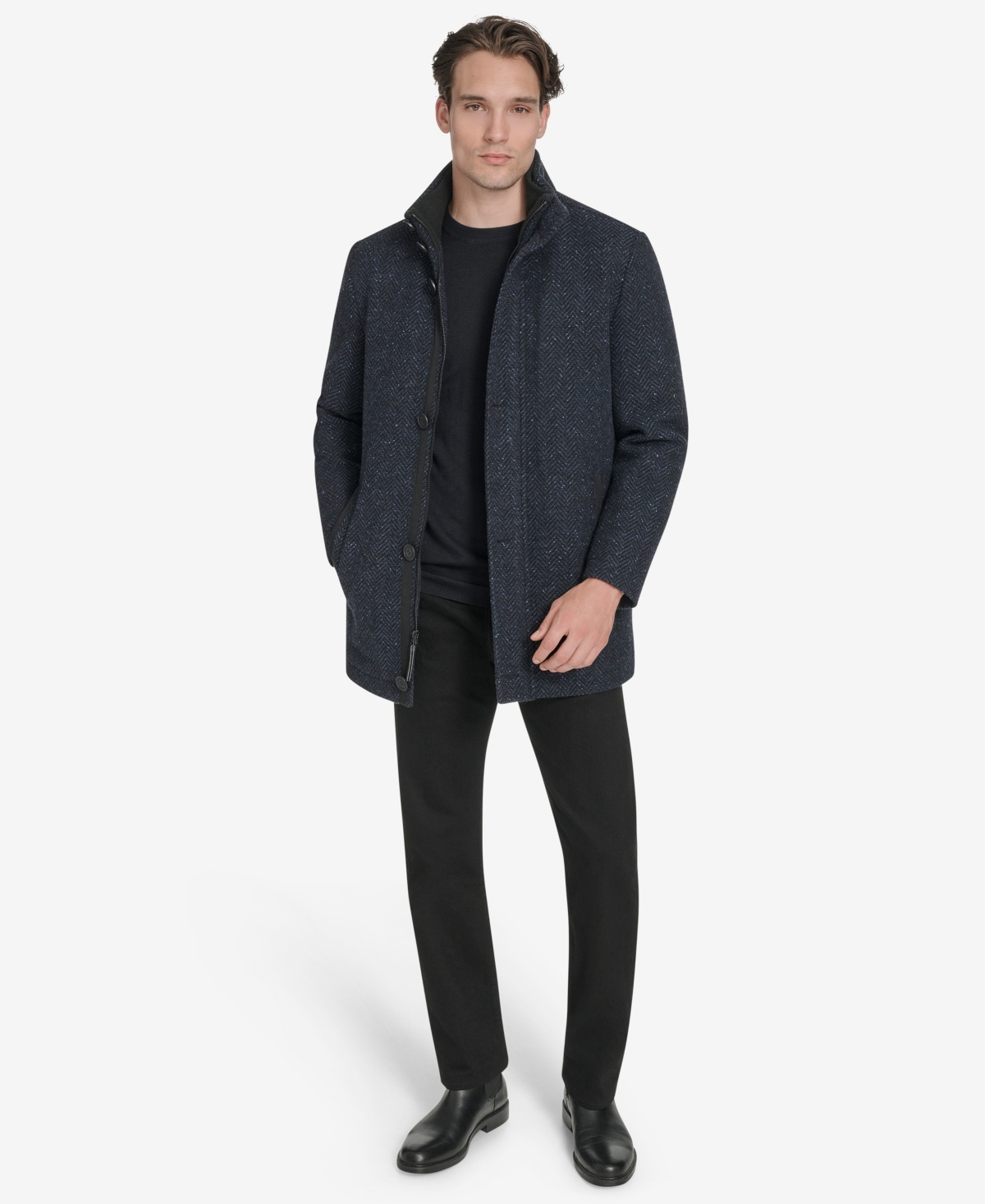 Marc New York Men's Dorsey Plaid Jacket In Blue