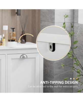 Tilt-Out Laundry Sorter Bathroom Cabinet