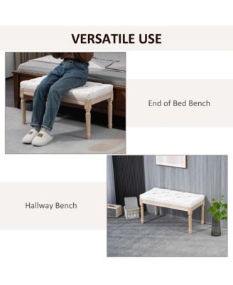 32" End of Bed Bench, Upholste Bedroom Bench,