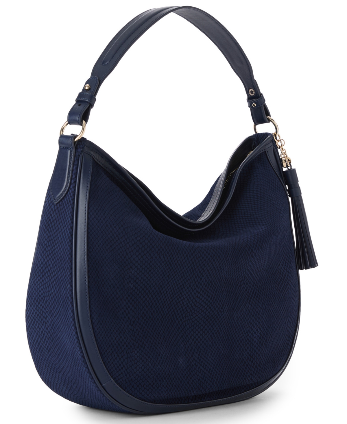 Brahmin Kathleen Leather Large Hobo Bag In Blue