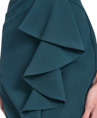 Women's Pleated Ruffle Dress