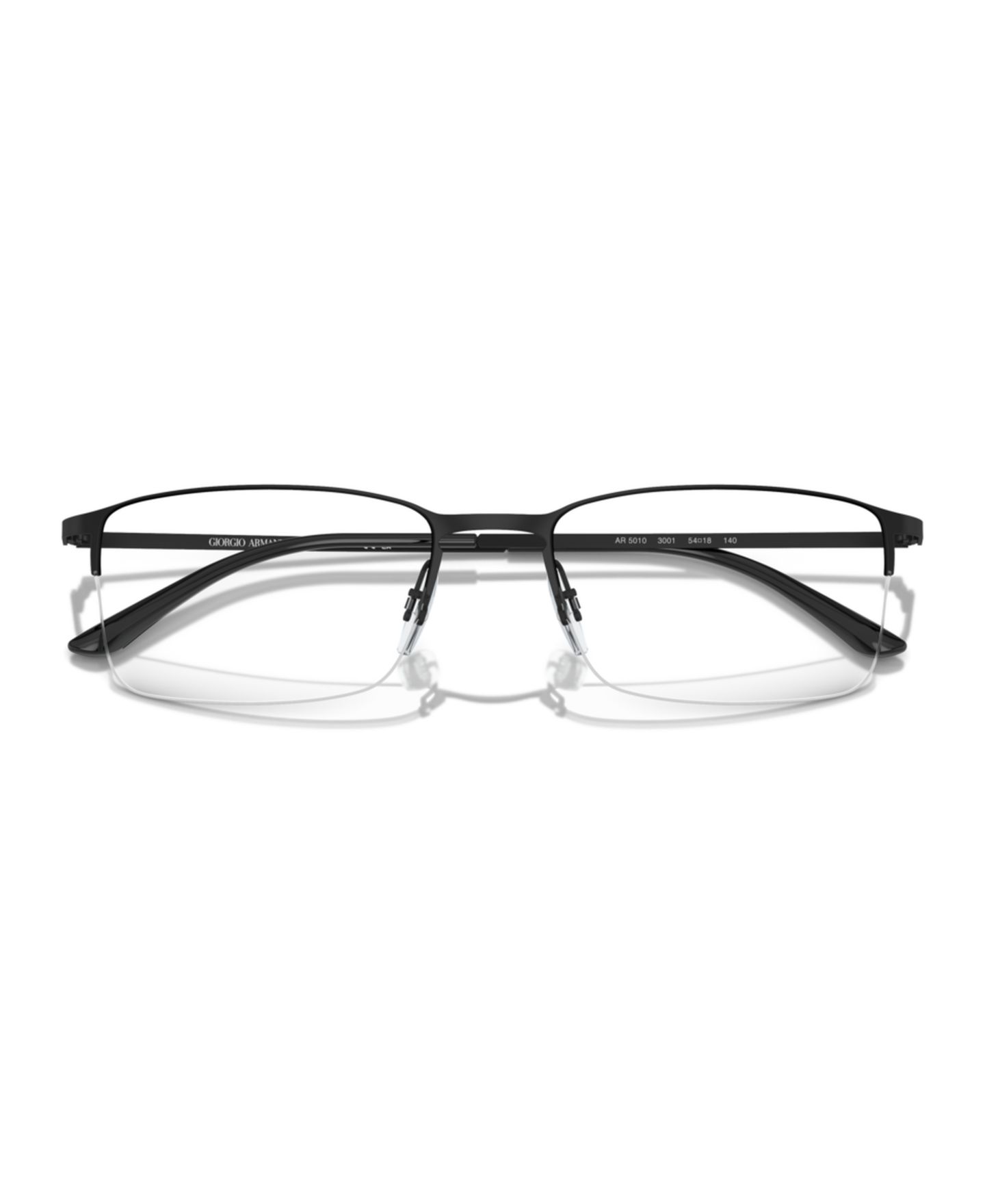 Мужские очки Giorgio Armani Man Rectangle Metal AR5010 Eyeglasses, цвет: Матовый чёрный — фото 3