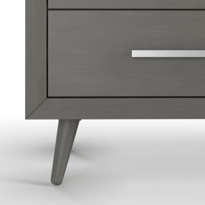 grey nursery dresser FUFU&GAGA 58.7 in. W Gray Pine Wood Dressers, Kids Dressers, Changing Table  with 8 Drawers, Open Shelf and Cabinet Storage L-THD-330200-02-c2