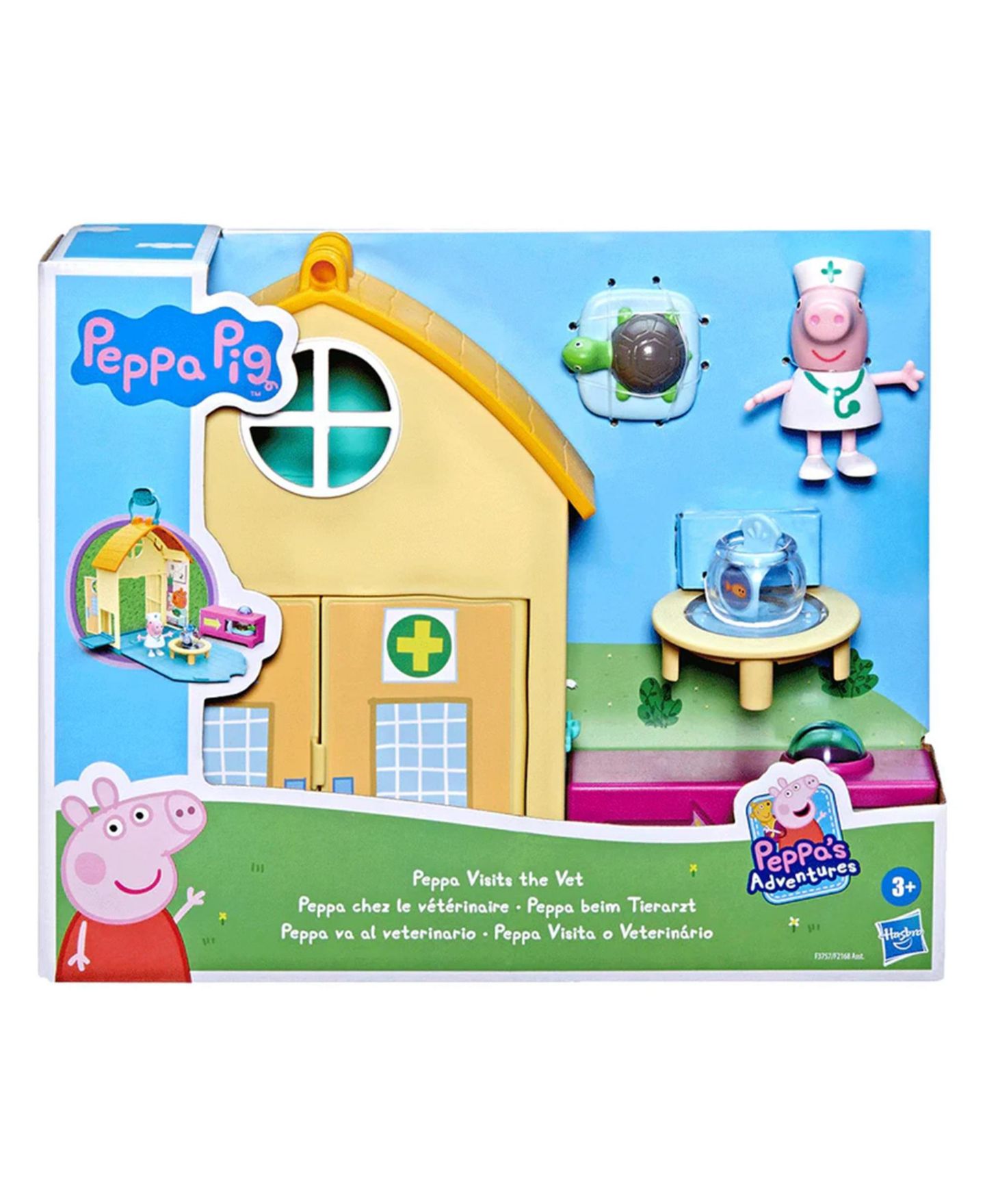 Детский игровой набор Hasbro Peppa Pig Visits the Vet Interactive 4-Piece Playset, Ages 3+, цвет: Жёлтый / Фиолетовый — фото 8