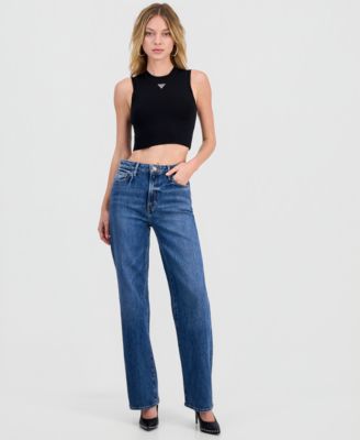 Women's High Rise Straight-Leg Jeans