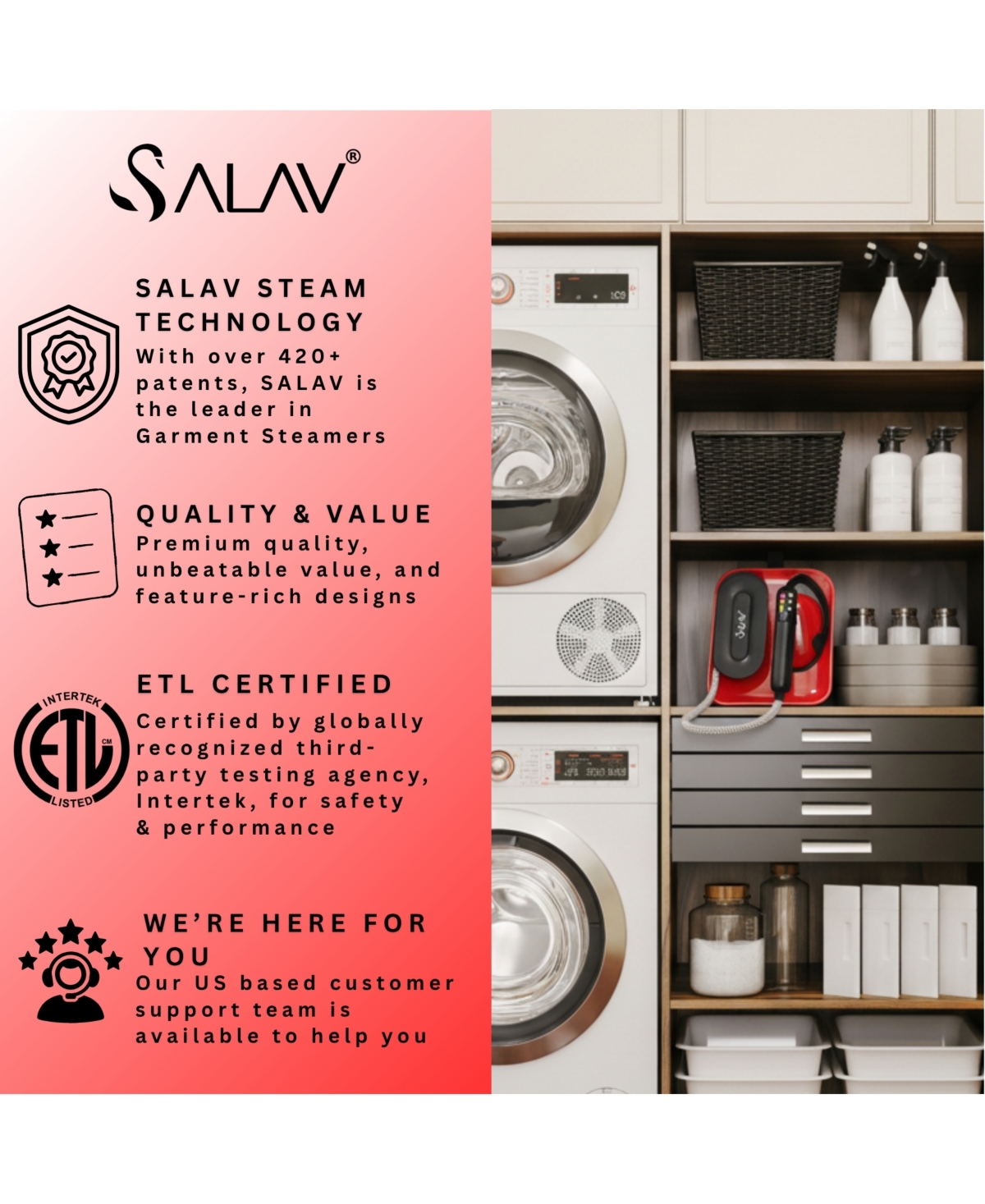 Salav Deluxe Duopress Steam Station