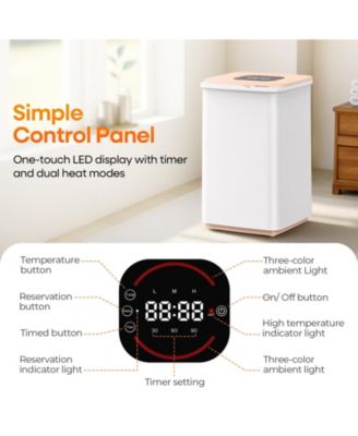 20L Electric Towel Warmer Bucket with LED Display, Rapid Heating, Timer & Dual Heat Modes, Safe Auto Shut-Off