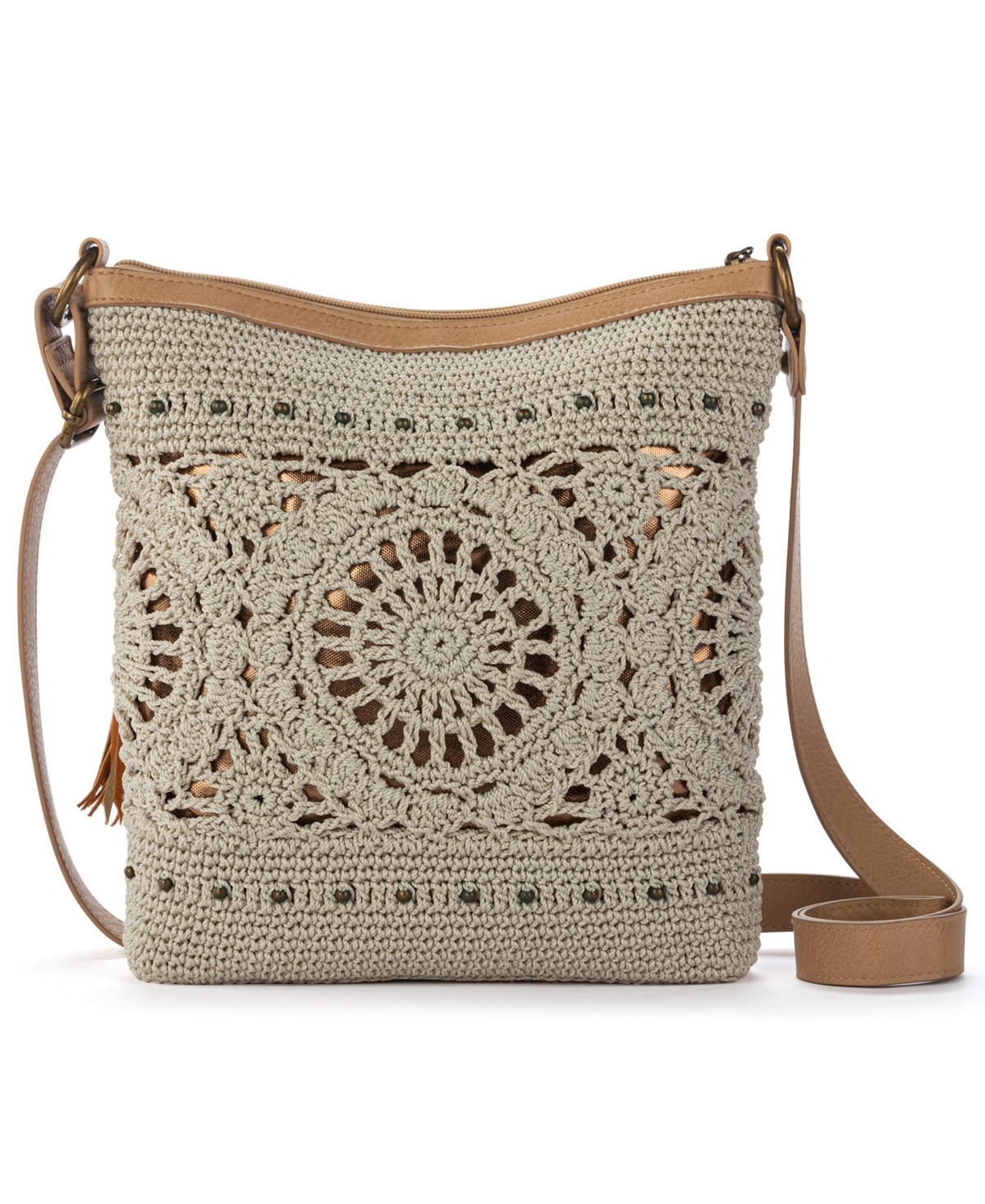 The Sak Women's Lucia Crochet Medium Crossbody Bag