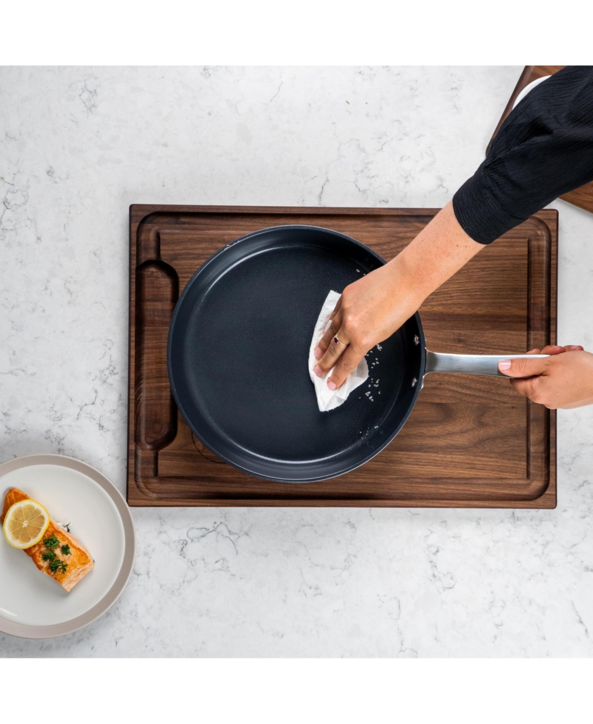 Alva Maestro Nonstick Stainless Steel Frying Pans with Lid