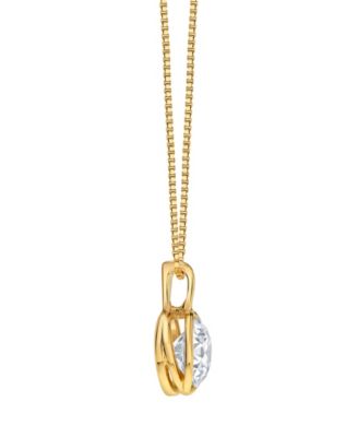 Lab Grown Energy Diamond Pendant Necklace (2 ct. t.w.) in 14k White or Yellow Gold