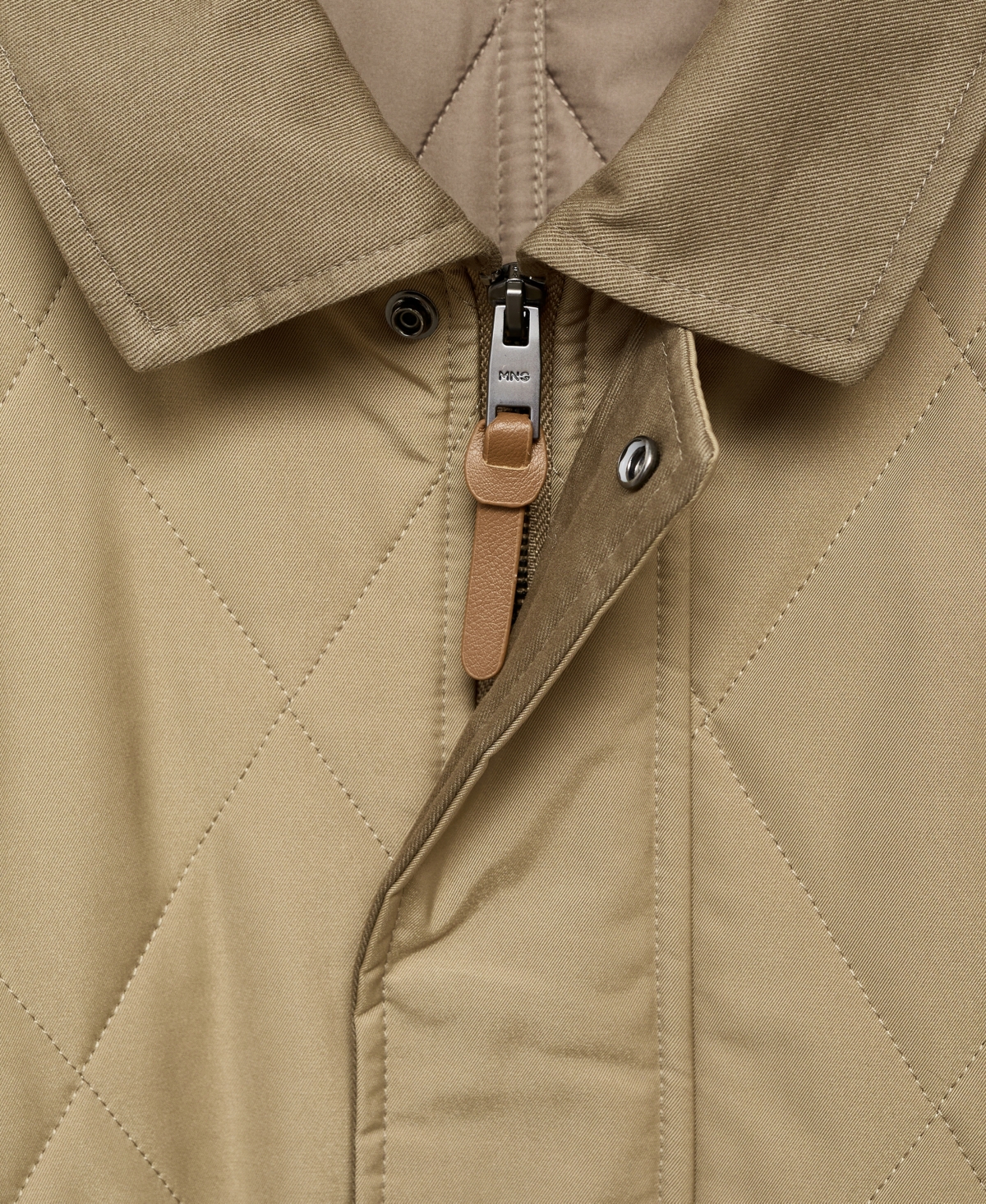 Mango Men's Quilted Water Repellent Jacket