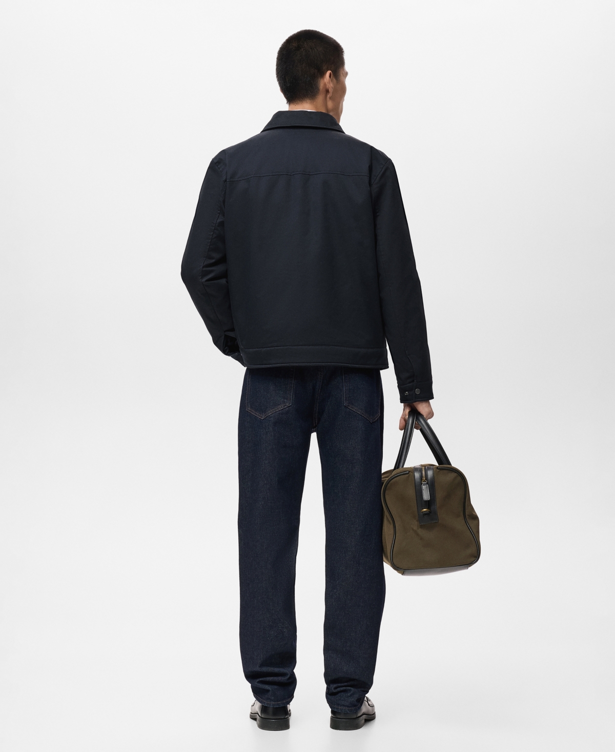 Mango Men's Cotton Quilted Jacket