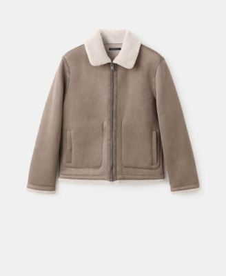 Men's Sheepskin Details Double Face Jacket