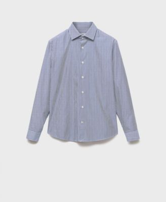 Men's Cotton Striped Slim-Fit Shirt