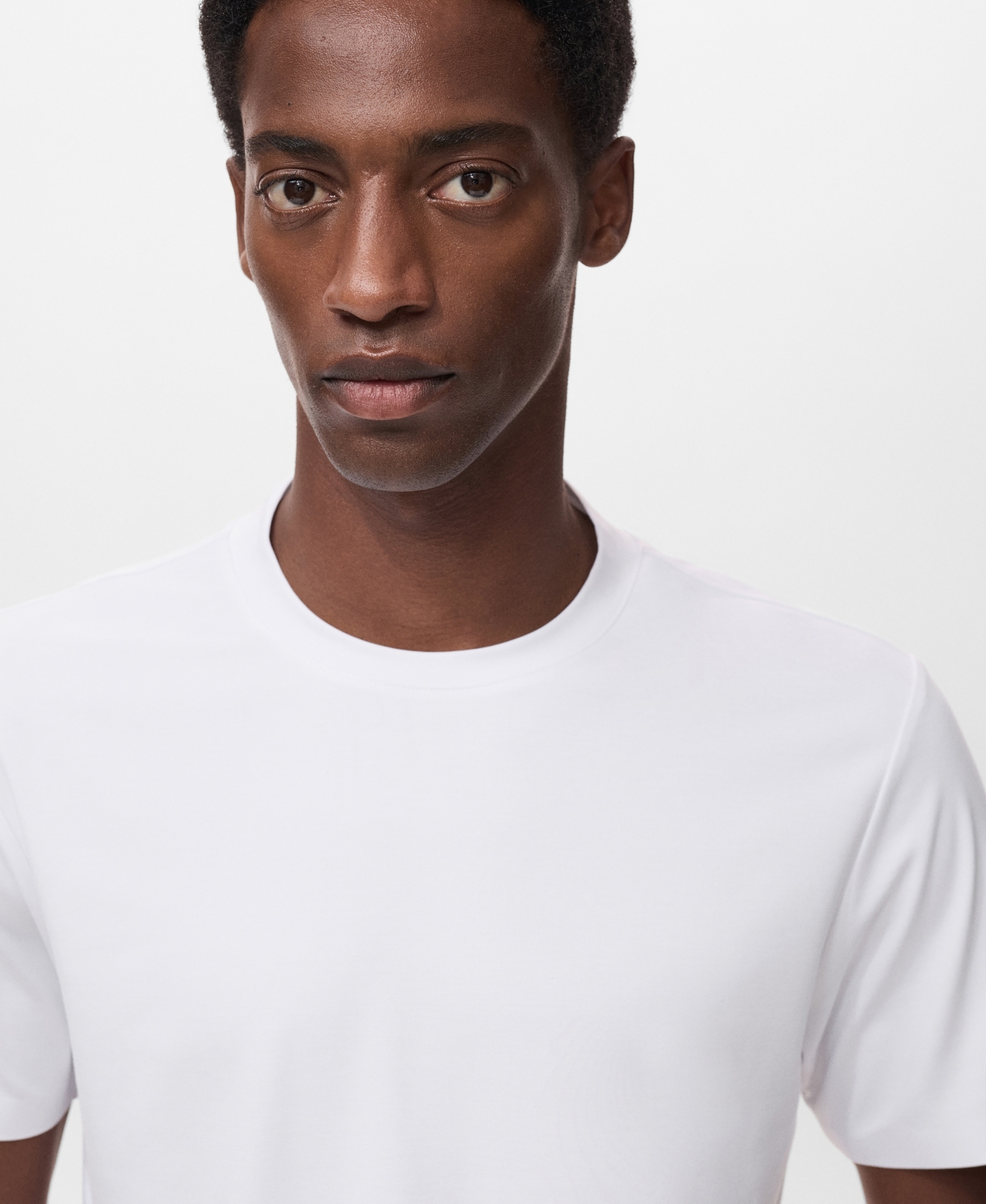 Mango Men's Coolmax Slim Fit T-shirt In White