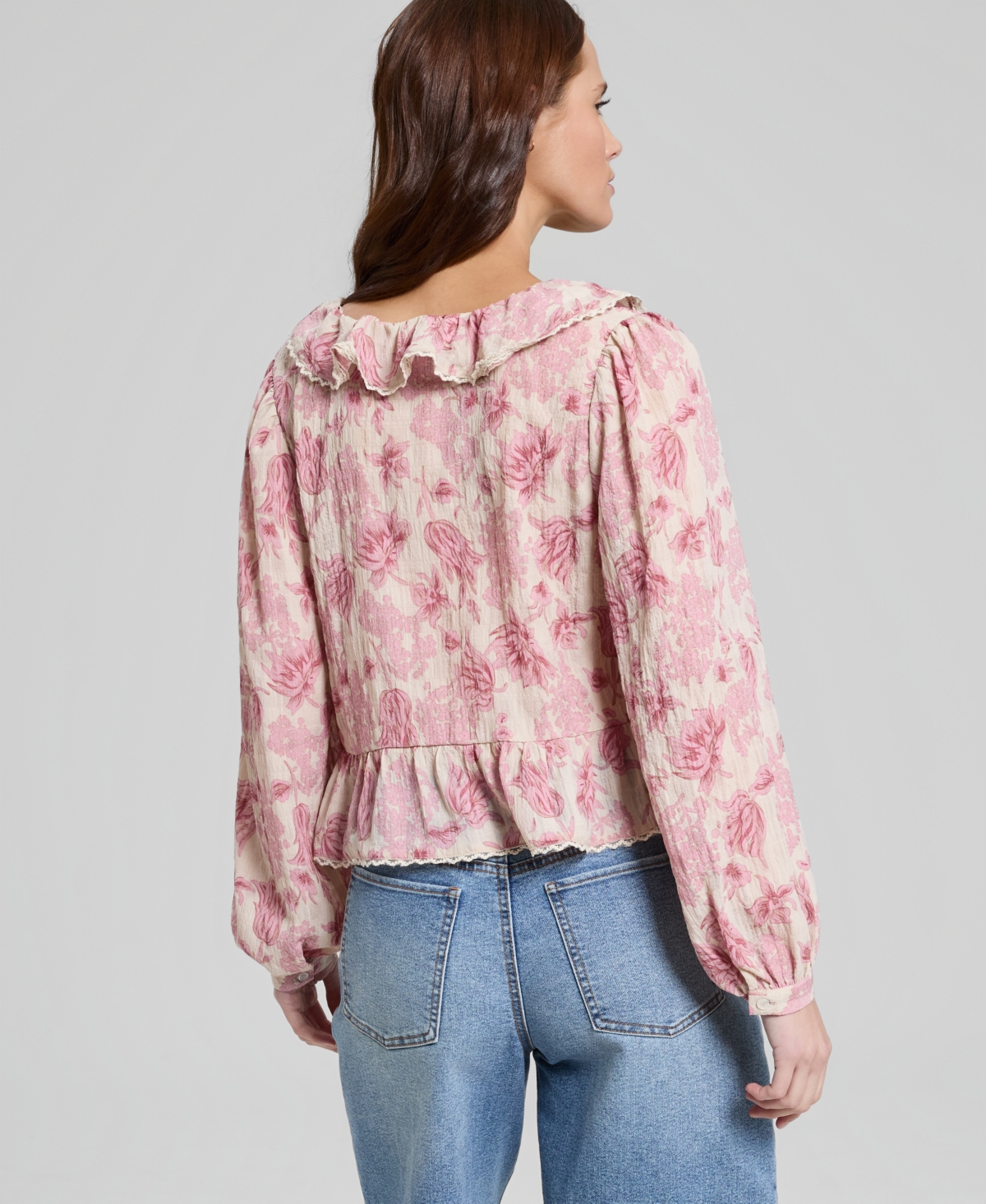 And Now This Women's Ruffled Peplum Top, Macy's Exclusive